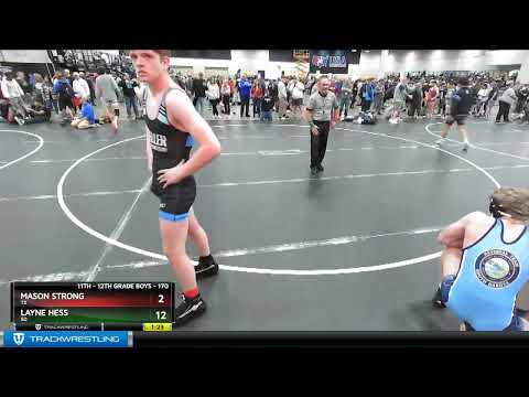170 Lbs Cons. Round 1 - Layne Hess, SD Vs Mason Strong, TX A11f