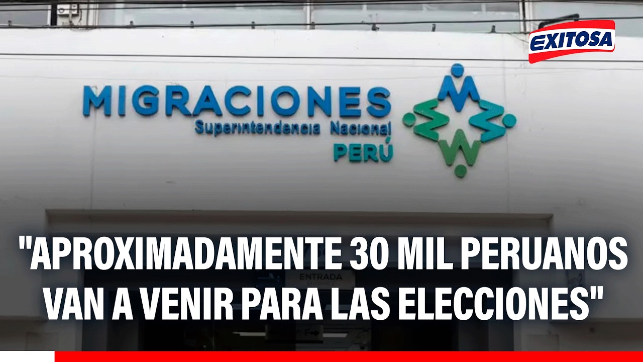 🔴🔵 Alberto Balladares: "aproximadamente unos 30 mil peruanos van a venir para las elecciones"