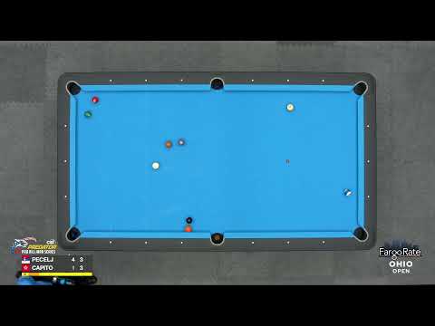 Aleksa Pecelj vs. Robbie Capito ▸ 2022 FargoRate Ohio Open ▸ Predator Pro Billiard Series