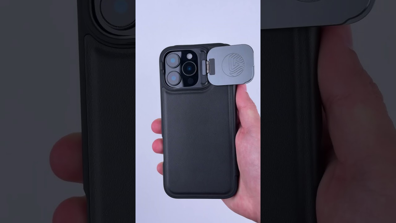 Кожаный чехол-книжка Nillkin Qin Prop Plain Camshield для Apple iPhone 16 Pro Max (6.9")