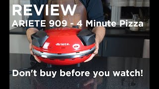 Ariete 909 - 4 Minute Pizza Oven - Review of Budget Pizza - Don't buy a pizza oven before watching