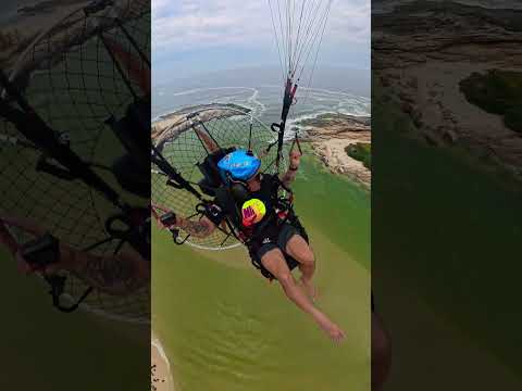 Voando em Saquarema #paramotor #popeyevoador #insta360x5 #bluesky #voando #abençoado #riodejaneiro
