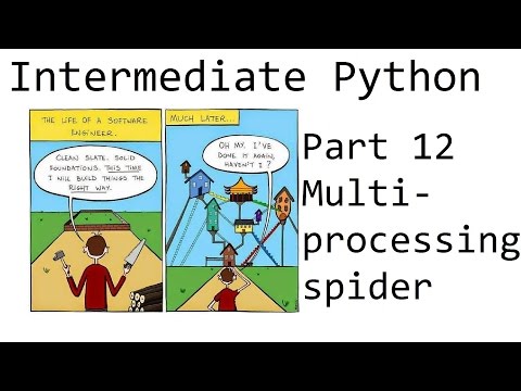 Multiprocessing spider example Intermediate Python Programming p 12