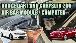 Dodge dart and Chrysler 200air bag module / computer replacement