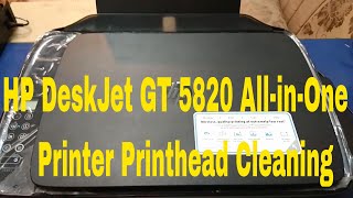 hp deskjet gt 5820 all in one printer printhead cleaning