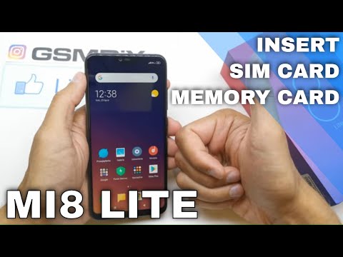 Xiaomi Mi 8 lite - How to insert SIM and micro SD