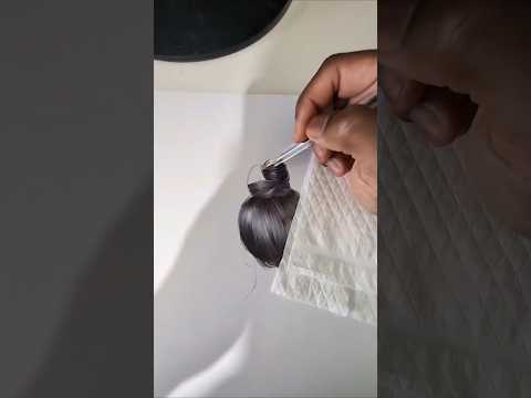 How to use a normal BIC BIRO to make hair #bicart #biroart #hairart #bicbiroart