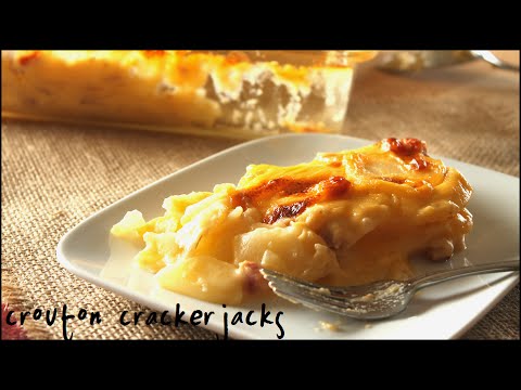 Cheesy Au Gratin Potatoes w/ Ham Recipe!!
