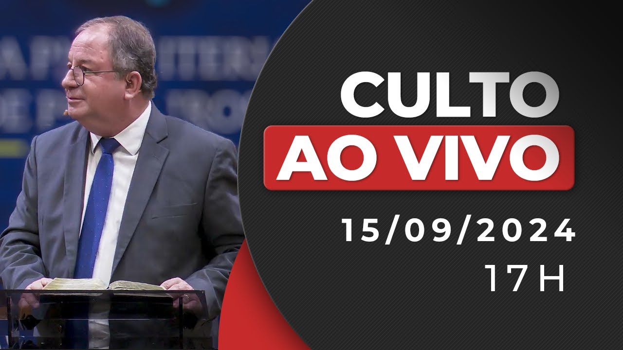 Culto das 17h | 15/09/24 |  AO VIVO - Igreja Presbiteriana de Pinheiros | Pr. Arival Dias Casimiro