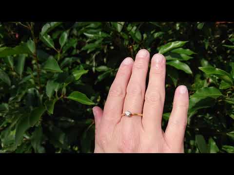 18ct gold 0.30ct diamond solitaire ring