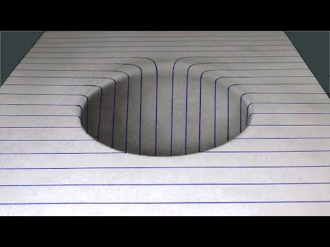 How to Draw a Round Hole in Line Paper Trick Art - DIY At Home #Mr.Ravy