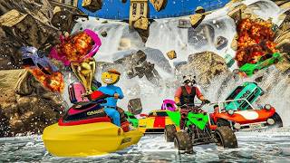 EL ÚLTIMO EXPLOTA CON COCHES ALEATORIOS!! LA PRESA!! - GTA 5 ONLINE