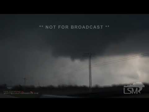 04-04-2023 Lewistown, IL  - Tornado-Epic Mothership Supercell TimeLapse-Baseball Size Hail