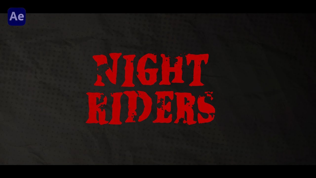 Night Riders – Teaser Titles After Effects Template