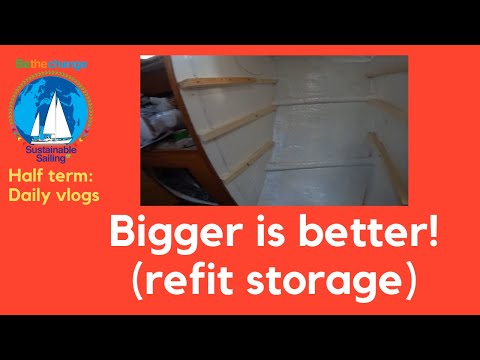 More is better - refit storage for our boat #DIY #BoatRefit #BoatLife