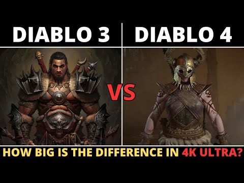 DIABLO 3 VS DIABLO 4  - How big is the difference in 4K Ultra?