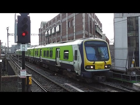 IE 29000 Class DMU Commuter Train 29101 - Tara Street Station, Dublin