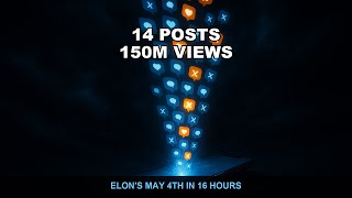 Elon Musk's 14 Posts on May 4th — 150 Million Views in 16 Hours