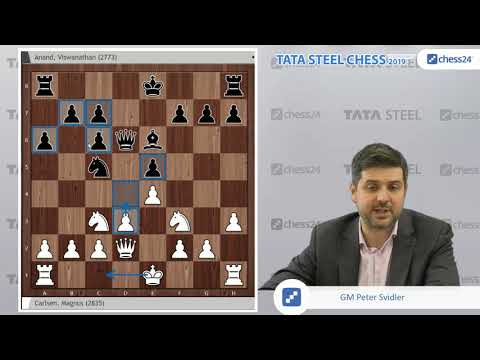 Carlsen - Anand, Tata Steel Chess 2019: Svidler's Game of the Day