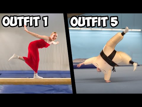 I do gymnastics in IMPOSSIBLE outfits!