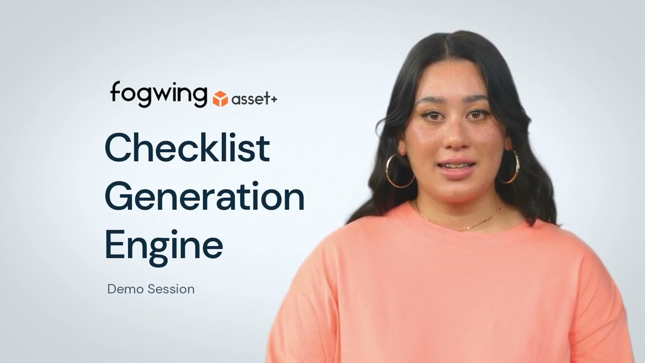 AI powered maintenance checklist generation : Fogwing CMMS Demo