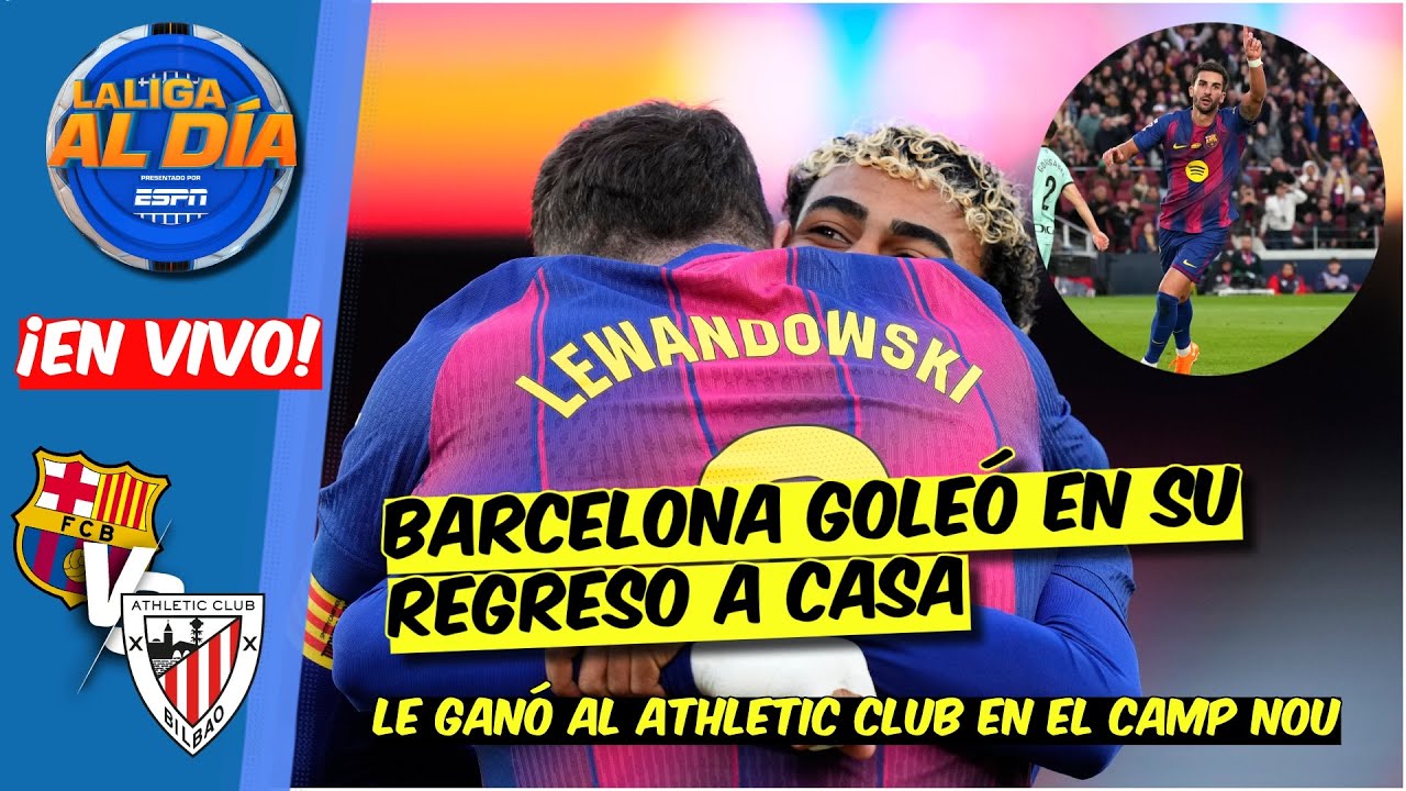 BARCELONA APLASTÓ al ATHLETIC CLUB en su REGRESO al CAMP NOU. IGUALA al REAL MADRID | La Liga Al Día