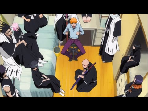 O Gotei 13 em peso no quarto do Ichigo (a vingança) | Bleach Dublado