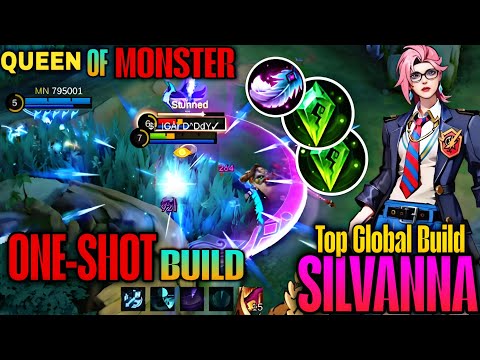 Silvanna ONE SHOT Build 2025 – Insane Damage | Full Build + Emblem | Mobile legends ✓