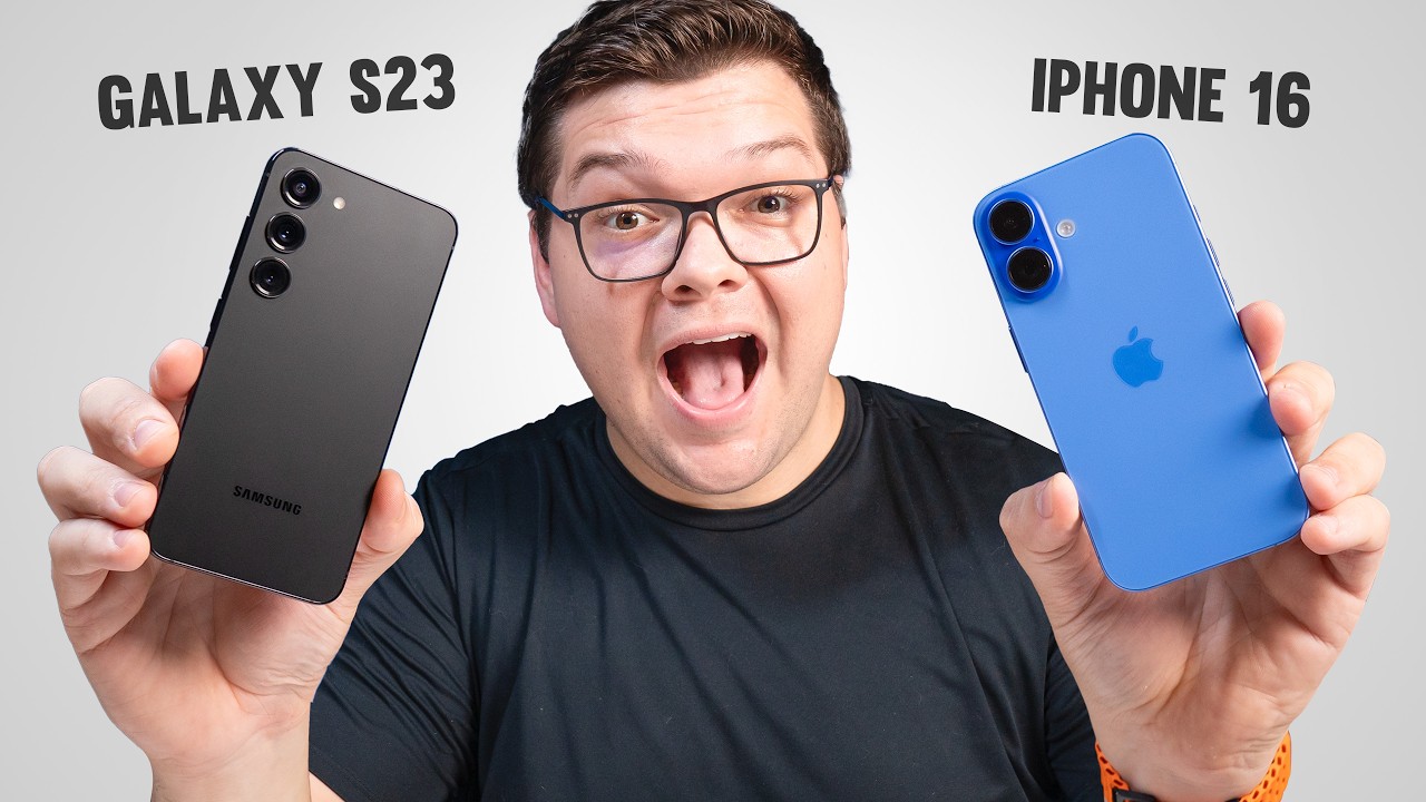 Galaxy S23 vs iPhone 16! Comparativo