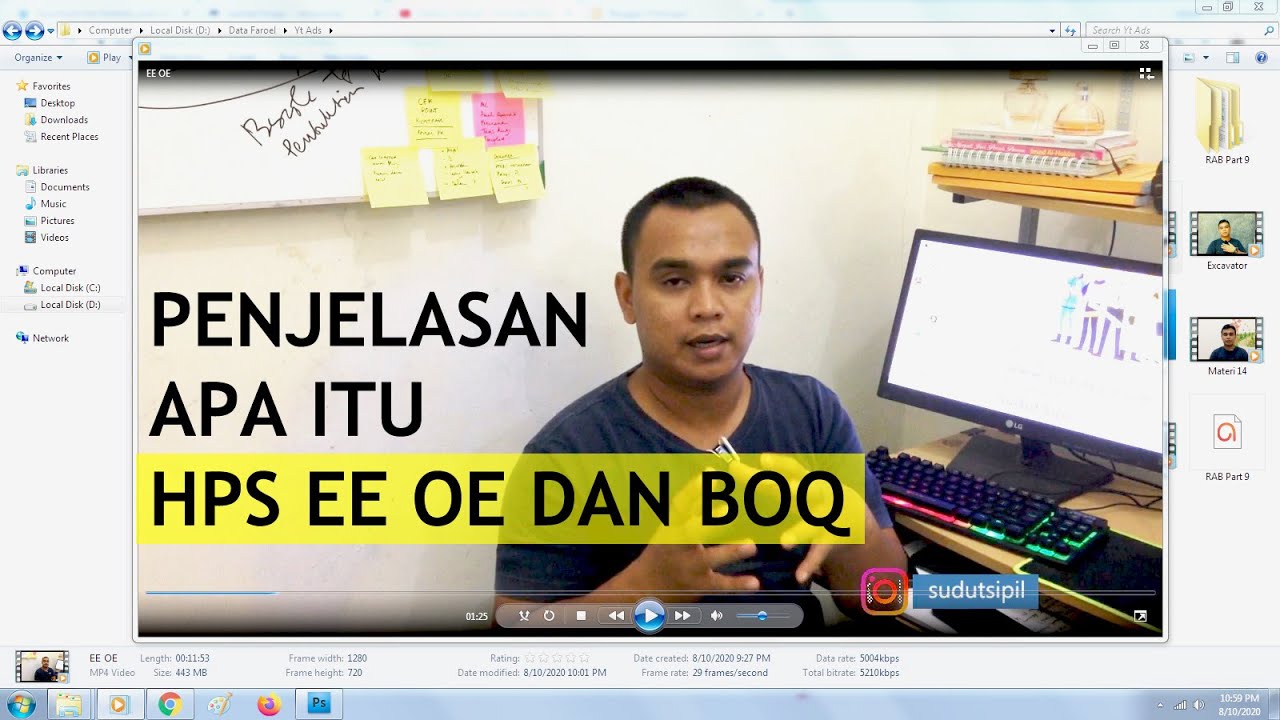 Technical Explanation About HPS OE EE AND BOQ In Project Science (Building Construction Science)