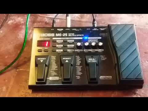 BOSS ME 25 REVIEW CLEAN - OVERDRIVE - DISTORTION - WAH PEDAL (AFTER REPAIR @rsguitar1108
