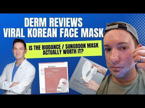 Dermatologist Reviews Viral Korean Biodance Face Mask and measures Hydration after.  Is it worth it?