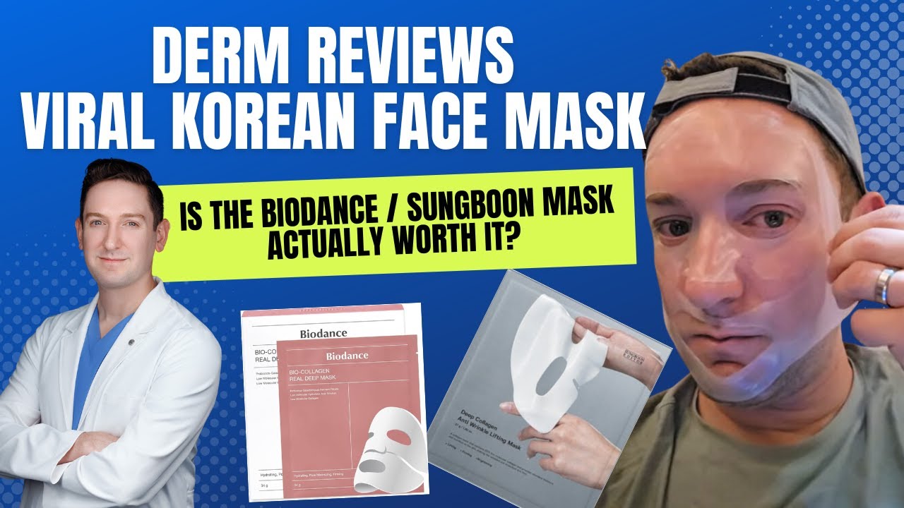 Dermatologist Reviews Viral Korean Biodance Face Mask and measures Hydration after.  Is it worth it?