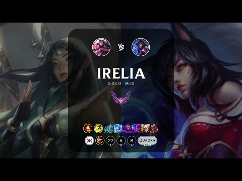 Irelia Mid vs Ahri - KR Master Patch 13.12