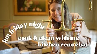 Busy in the kitchen, feeding my 4 kids / cleaning up the chaos / new faucet arrived!