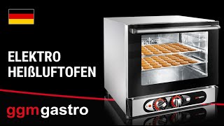 Four à convection COMPACT – manuel – incl. 4 plaques 450 × 340 mm