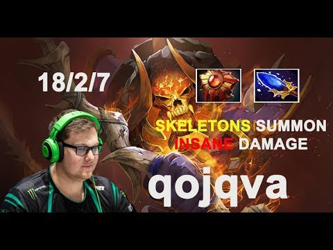 qojqva [Clinkz] Imba With Scepter!!! Crazy Wind Skeletons Summon Insane Damage Dota2 7.22