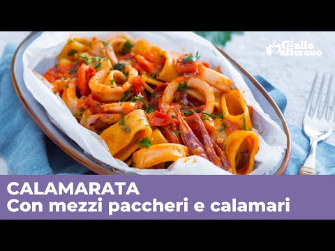 CALAMARATA CON CALAMARI - Ricetta perfetta nel cartoccio!