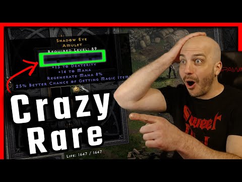 I got CRAZY LUCK Crafting 100 Caster Amulets - Diablo 2 Resurrected