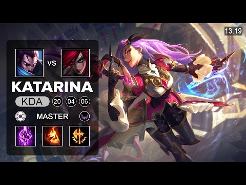 Katarina vs Yone Mid - KR Master - Patch 13.19 Season 13