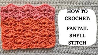 How To Crochet: Fantail Shell Stitch | Tutorial, DIY, Beginner Crochet, Easy Crochet Stitch, Cute 💗