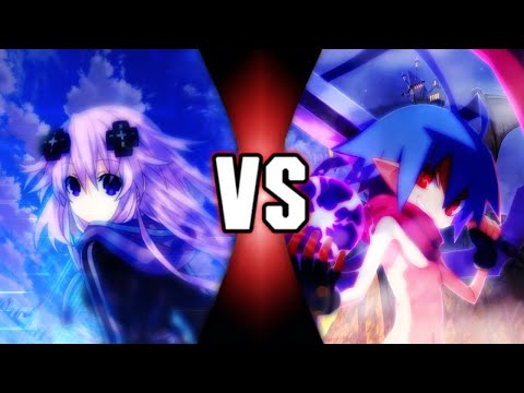Laharl vs Neptune (Disgaea vs Hyperdimension Neptunia) | Animations i made out of boredom #4