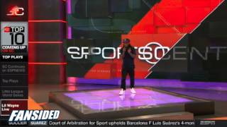 Lil Wayne free styles Sports Center theme