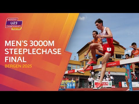 Poland's Big SPLASH! 💦 Men's 3000m Steeplechase Final | Full Replay | Bergen 2025 U23 Championships