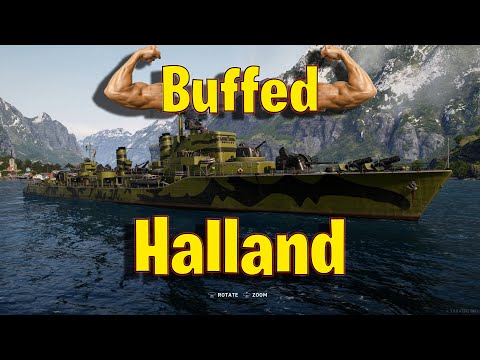 The Halland Finally Got Buffed and It's Really Fun in World of Warships Legends!