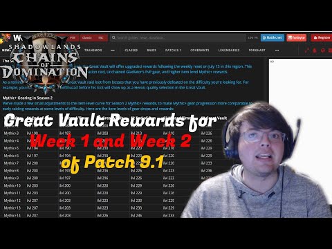 How the Great Vault will work for the first 2 weeks of Patch 9.1 | Shadowlands Patch 9.1 Updates