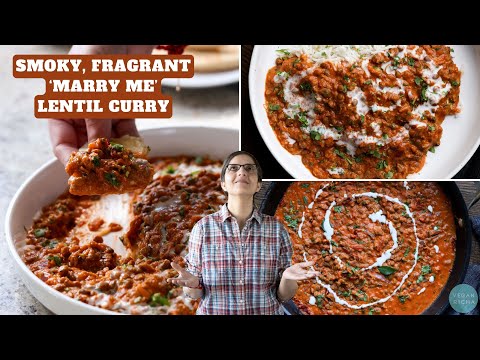 This One-Pan LENTIL CURRY has an Amazing, Smoky, Fragrant Flavor! | SOUTH INDIAN MARRY ME LENTILS
