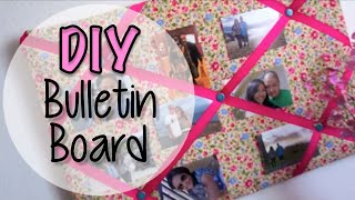 Fabric Bulletin Board DIY - Easy and Lightweight