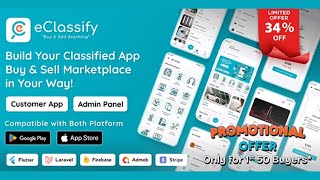 eClassify - Classified Buy and Sell Marketplace Flutter App with Laravel Admin Panel app source code