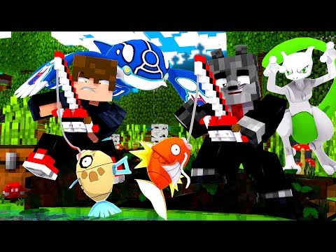 TIVE uma SURPRESA PESCANDO POKÉMON no MINECRAFT